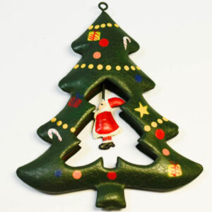 Χριστουγεννιάτικο δέντρο είμαι εγώ, ένα στολίδι πράσινο μεταλλικό!