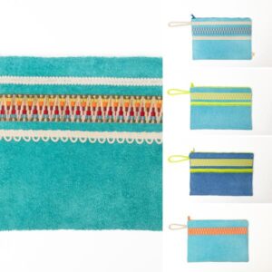 Τσάντα για το χέρι τώρα το καλοκαίρι! Towel clutch! Διάλεξε χρώμα!