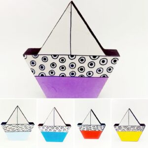 Καραβάκι ξύλινο σε 5 χρώματα για να διαλέξεις, καραβάκι τυχερό!