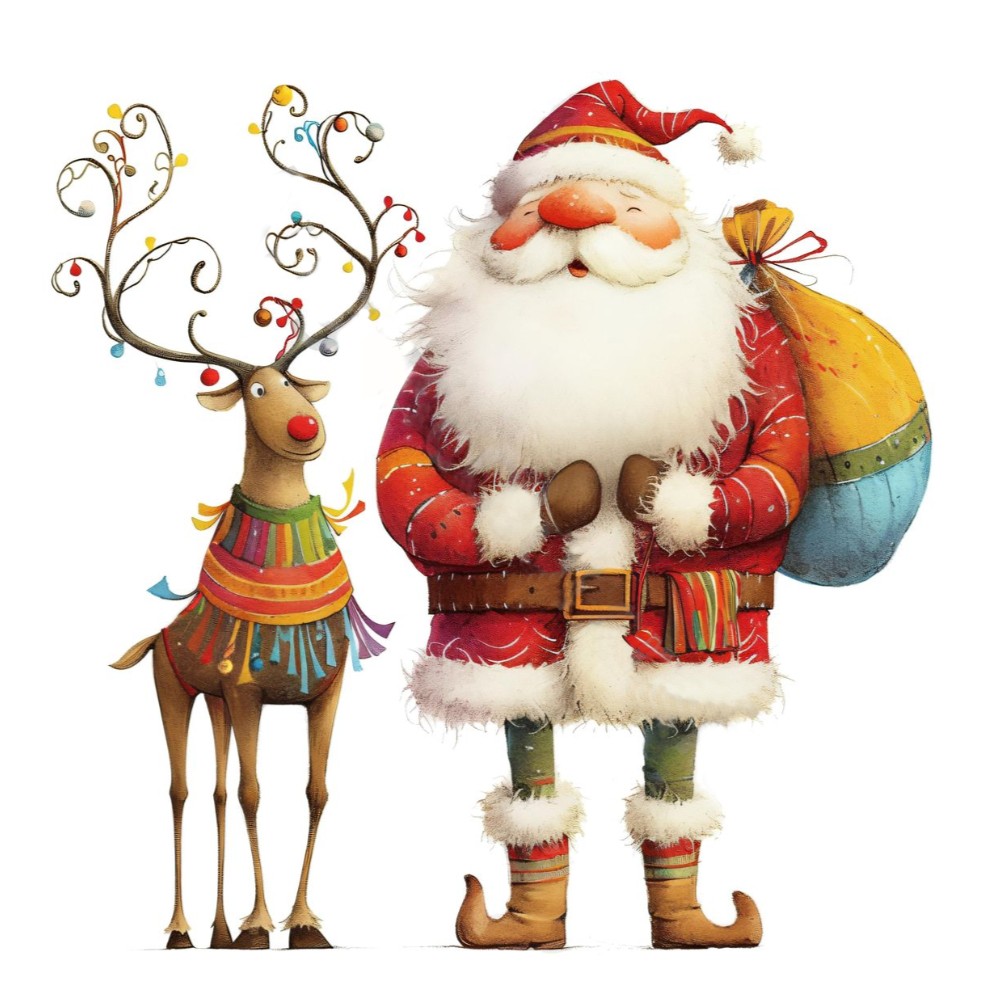 Αι Βασίλης και τάρανδος μαζί, το πιο χαρούμενο δώρο ημερολόγιο!