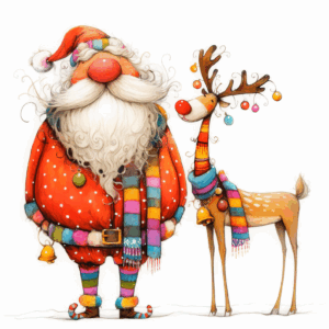 Αι Βασίλης και τάρανδος μαζί, το πιο χαρούμενο δώρο ημερολόγιο!