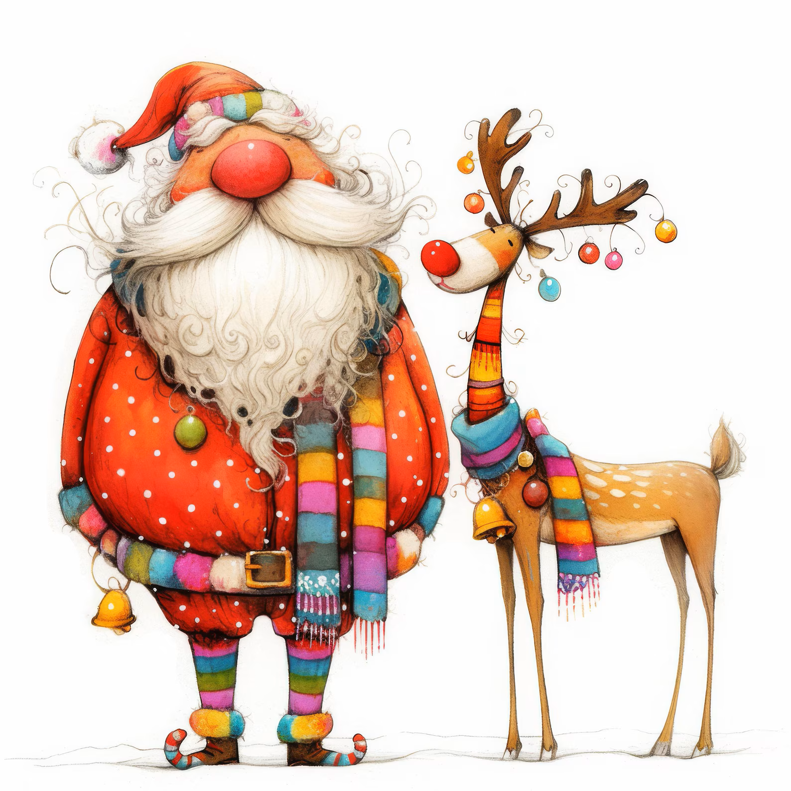 Αι Βασίλης και τάρανδος μαζί, το πιο χαρούμενο δώρο ημερολόγιο!