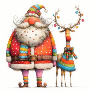 Αι Βασίλης και τάρανδος μαζί, το πιο χαρούμενο δώρο ημερολόγιο!