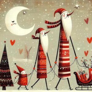 Ημερολόγιο ξύλινο και κρεμαστό με αγάπη από τον Αι Βασίλη!