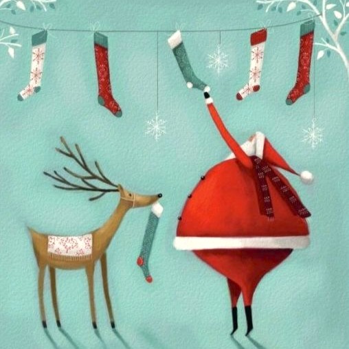 Ημερολόγιο ξύλινο και κρεμαστό με αγάπη από τον Αι Βασίλη!