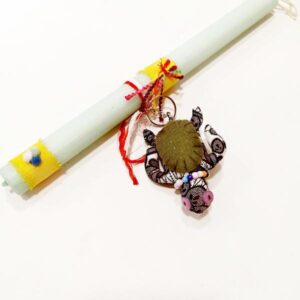 Λαμπάδα με χειροποίητο μπρελόκ μονόκερο ή και χελώνα! Διάλεξε!