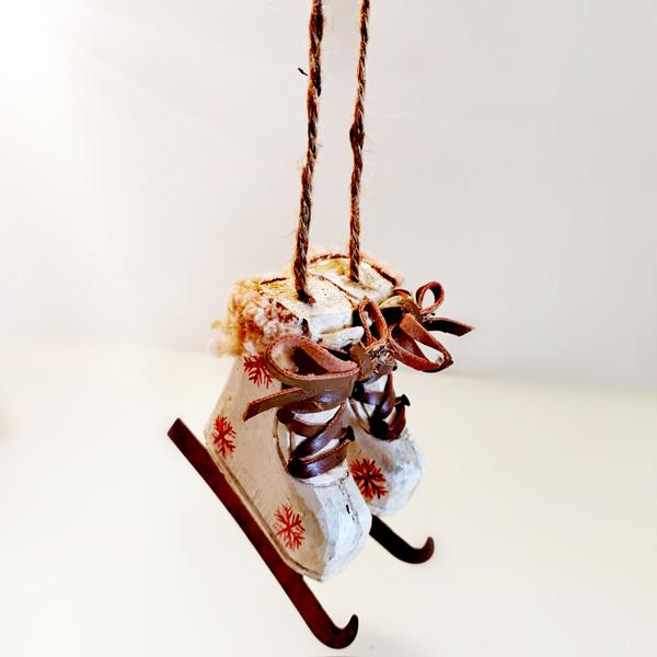 Στολίδια κρεμαστά παγοπέδιλα! Στολίδια που χορεύουν στο χιόνι!