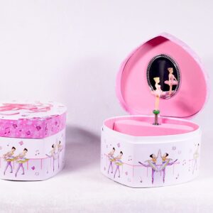 Μπιζουτιέρα μουσική σε σχήμα καρδιάς, pointe μιας μπαλαρίνας!