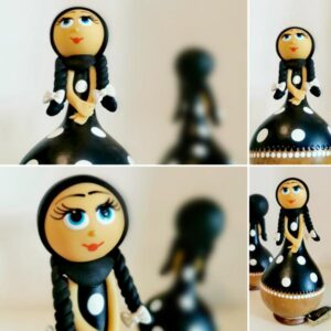 Κούκλες νεροκολοκύθες με κοτσίδες και φιογκάκια στα μαλλιά!