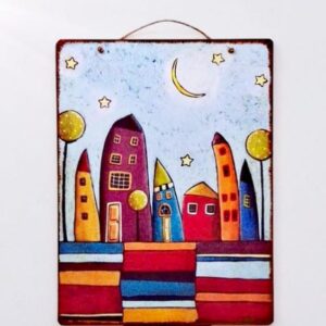 Πινακάκι κρεμαστό με θέμα σπίτια σαν από παραμύθι να διαλέξεις!