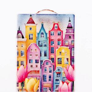 Πινακάκι κρεμαστό με θέμα σπίτια σαν από παραμύθι να διαλέξεις!