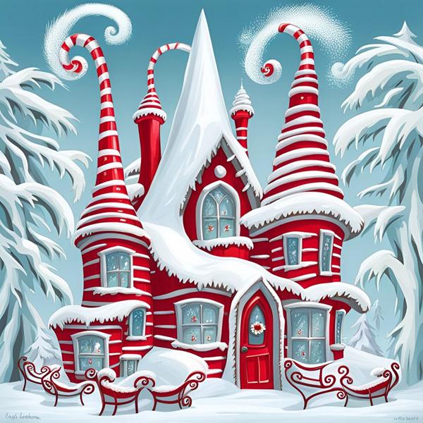 Ημερολόγια ξύλινα χωριά παραμυθένια! Κατακόκκινα Χριστούγεννα!