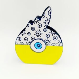 Ρόδι γούρι ξύλινο σε 5 χρώματα για να διαλέξεις, ρόδι γούρι τυχερό!