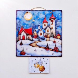 Νύχτα Χριστουγέννων γεμάτη αστέρια. Ημερολόγιο τοίχου γιορτινό!